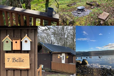 Belle 2 bedroom log cabin with hot tub, forest and loch Cabin in Dalavich