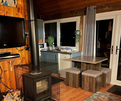 TV and multimedia, Dining area, fireplace, kitchen