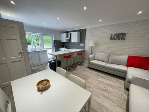 Kitchen or kitchenette, Living room, Dining area