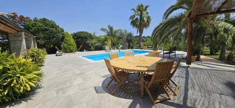 Patio, Garden, Garden, Balcony/Terrace, Dining area, Garden view, Pool view, Swimming pool, Swimming pool, sunbed