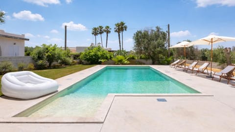 Patio, Natural landscape, Garden, Pool view, Swimming pool, sunbed