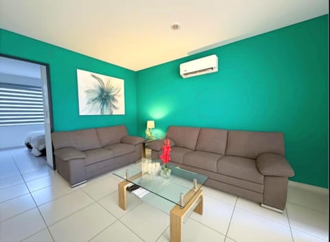 Living room, air conditioner