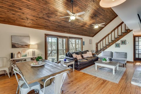 On-Site Lake Keowee Fun! Wooded Basecamp with Dock House in Lake Hartwell