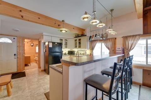 Private Dock and Views! Family Home on Paradise Lake House in Carp Lake