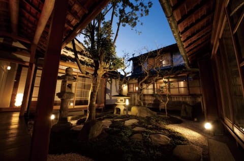 Night, Garden, On site
