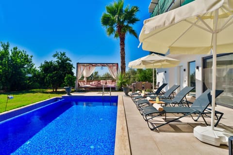 Patio, Day, Pool view, Swimming pool, sunbed