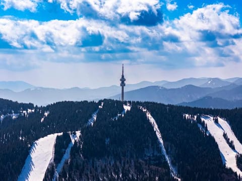 Day, Natural landscape, Winter, Mountain view