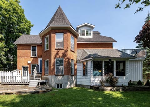 Property building, Inner courtyard view, fireplace