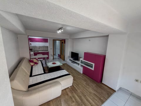 TV and multimedia, Kitchen or kitchenette, Living room, Photo of the whole room, Seating area