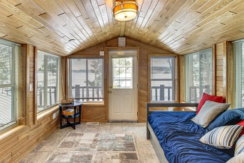 Waterfront Leech Lake Cabin with Boat Dock and Lift Cabin in Leech Lake