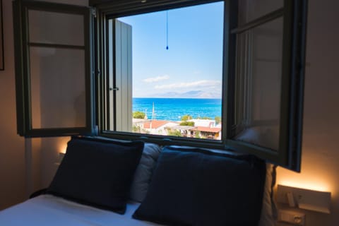 Bed, Bedroom, Sea view