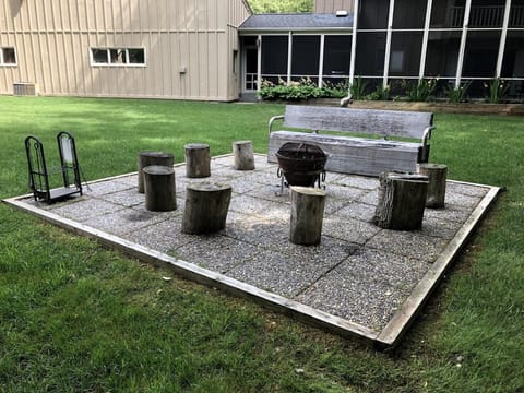 Secluded Woodland Retreat Home with Creekside Deck Near Macatawa Beach in Macatawa, Michigan House in Michigan