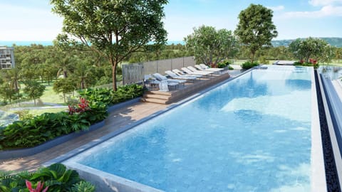 Balcony/Terrace, Swimming pool, sunbed