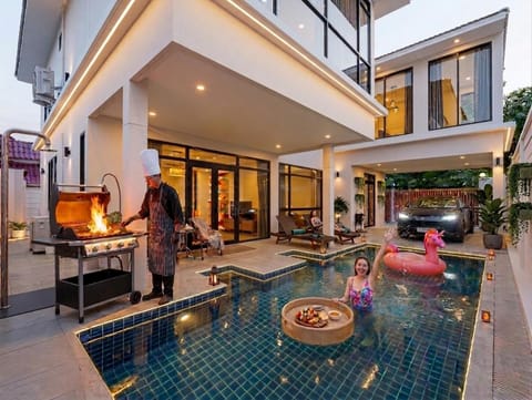 Property building, Pool view, sunbed