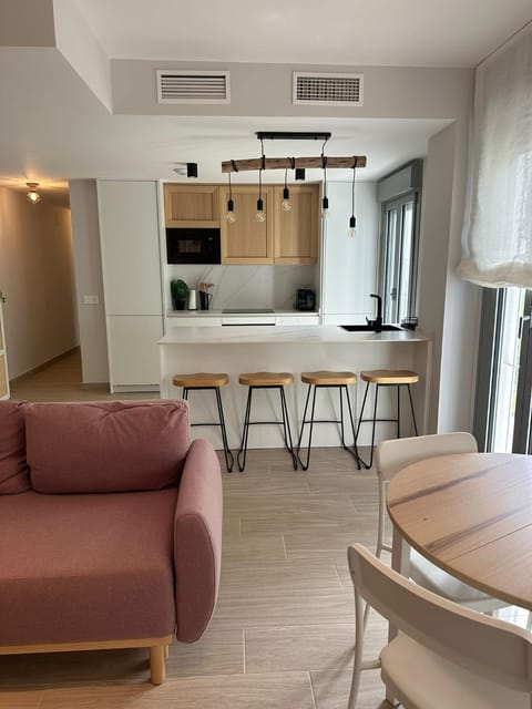 Kitchen or kitchenette, Living room, Dining area