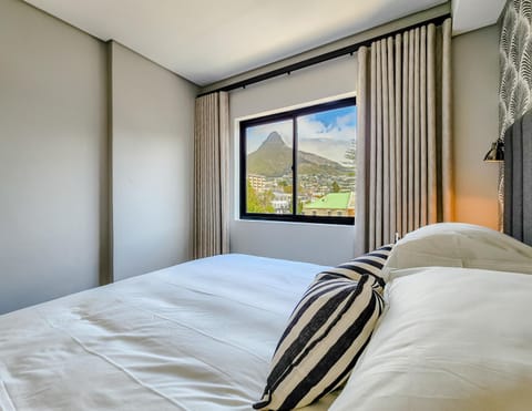 Bed, Natural landscape, Bedroom, Mountain view
