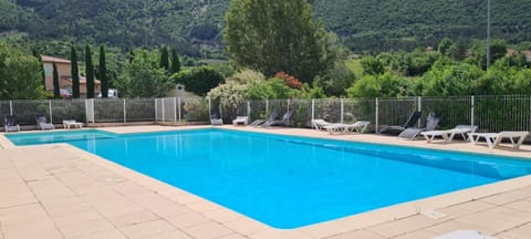 Property building, Living room, Swimming pool