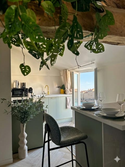 Balcony/Terrace, Decorative detail, Dining area, River view, kitchen