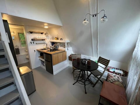 Glamping A-Frame w/ Outdoor Shower on Hillside House in Taghkanic