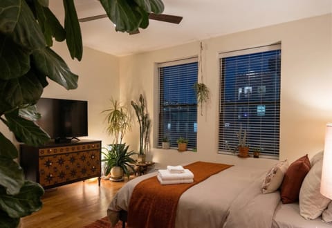 Bed, TV and multimedia, Bedroom