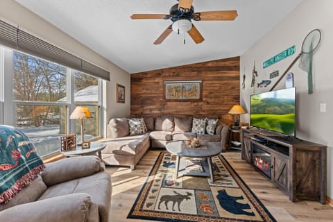 TV and multimedia, Living room, Decorative detail, Evening entertainment, Entertainment, Family, fireplace, furniture, heating, pet friendly, air conditioner