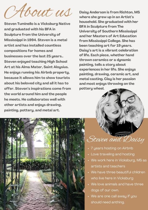 #2 Garden Cottage at Flowerree Estates Apartment in Vicksburg