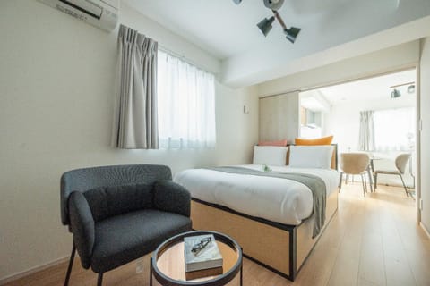 Bed, Bedroom, air conditioner