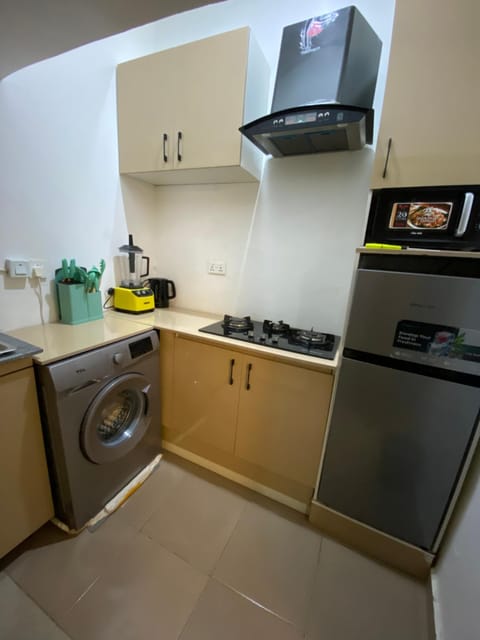 Kitchen or kitchenette, oven, stove, toaster