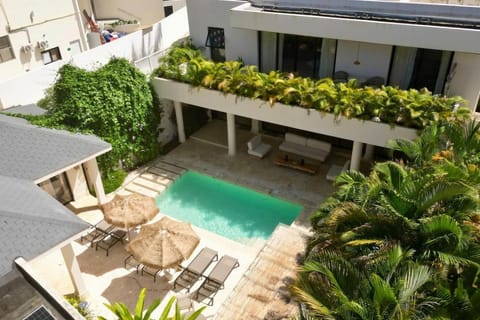 Property building, Patio, Garden, View (from property/room), Balcony/Terrace, Pool view, Swimming pool, sunbed