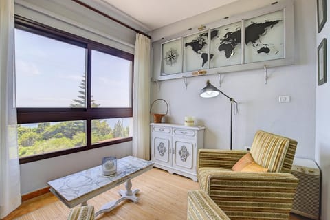 Library, Living room, Seating area, Sea view