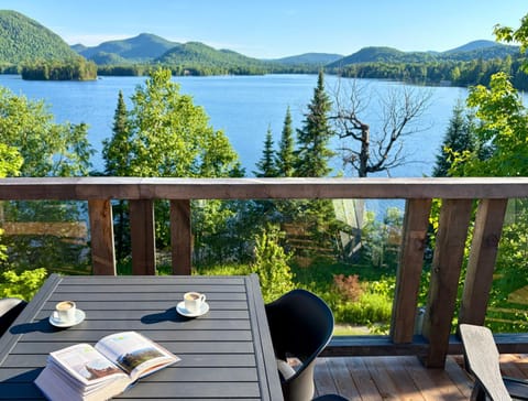 Spring, Day, Natural landscape, View (from property/room), Balcony/Terrace, Lake view, Mountain view