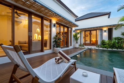 Property building, Patio, Natural landscape, Seating area, Pool view, Swimming pool, sunbed