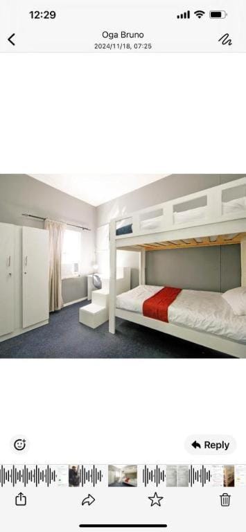 Bed, Bedroom, bunk bed, wardrobe