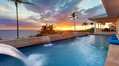 Patio, Pool view, Sea view, Swimming pool, Swimming pool, Sunset