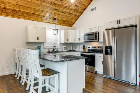 Float the Current! Riverfront Ozark Home with Deck House in Current River