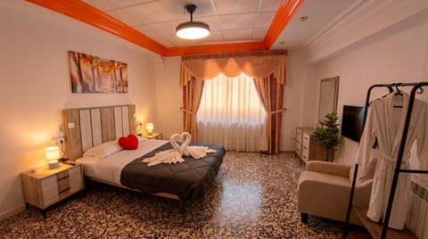 Bed, Photo of the whole room, Bedroom, towels, wardrobe