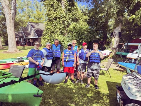 Large House Boat Docked boat in Fayette