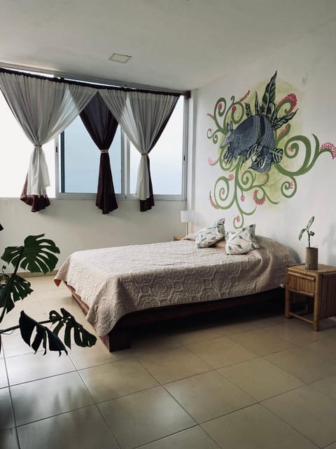 Bed, Bedroom, Landmark view