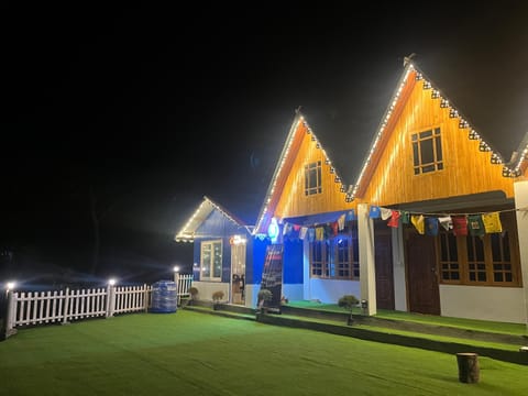 Property building, Night, Garden view