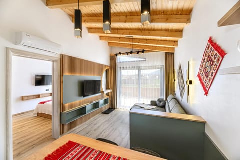 Bed, TV and multimedia, Living room, Bedroom