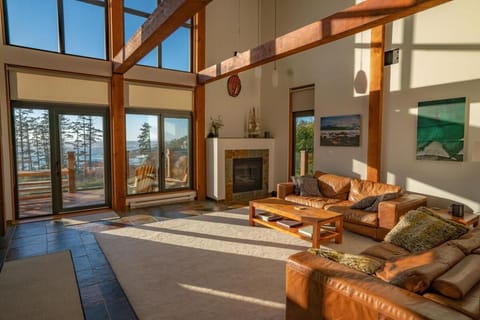 Living room, Seating area, Sea view