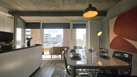 View (from property/room), Living room, Seating area, Dining area