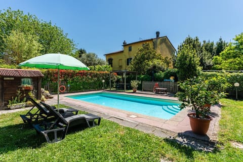 Property building, Living room, Swimming pool