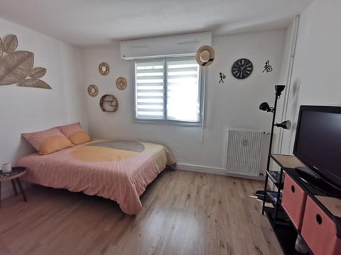 Bed, TV and multimedia, Photo of the whole room