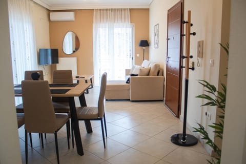 Living room, kitchen
