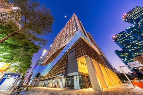 Property building, Night, City view