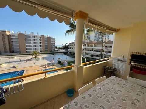View (from property/room), Balcony/Terrace, Pool view, Swimming pool