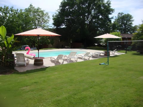 Property building, Living room, Swimming pool