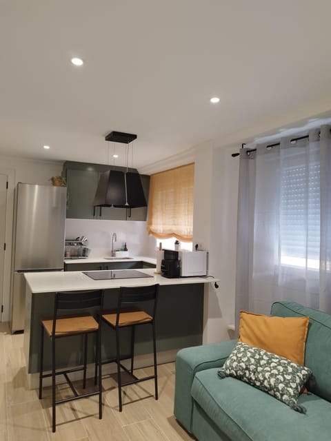 Kitchen or kitchenette, Living room, Seating area, Dining area, oven, stove, toaster