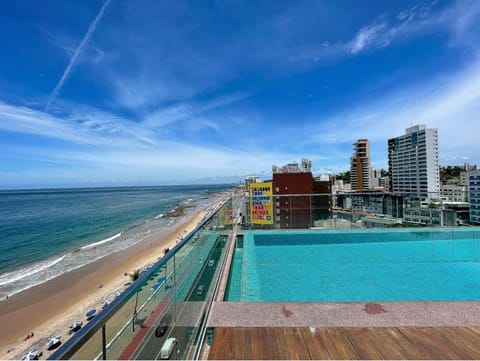Natural landscape, View (from property/room), Balcony/Terrace, Beach, City view, Pool view, Sea view, Swimming pool